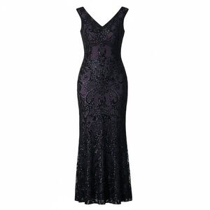 Jovani Floor Length Prom Gown Purple and Navy Blue Size 14
